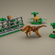 Illustration for article titled Microscale LEGO Jurassic Park Has All The Highlights